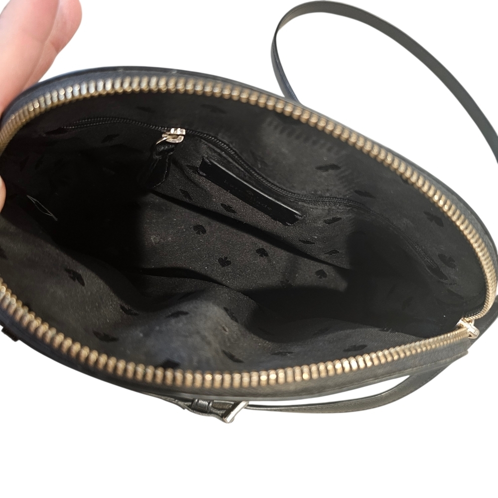 Kate Spade Black Leather Payton Dome Crossbody - Picture 9 of 14